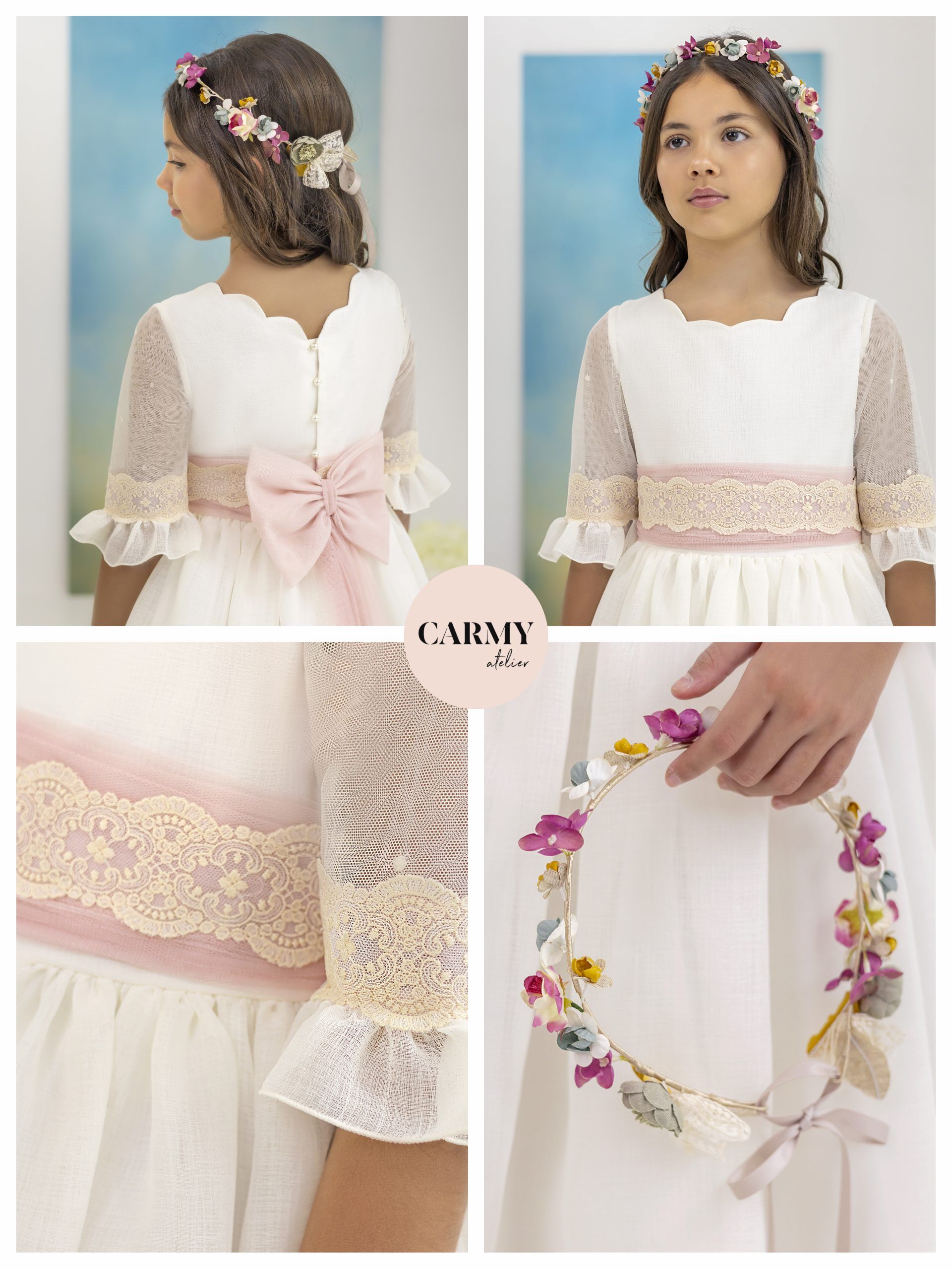 6803 Vestido Comunion Carmy - Imagen 2